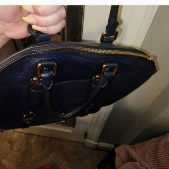 NWT Michael kors navy Bedford satchel - Picture 2 of 7